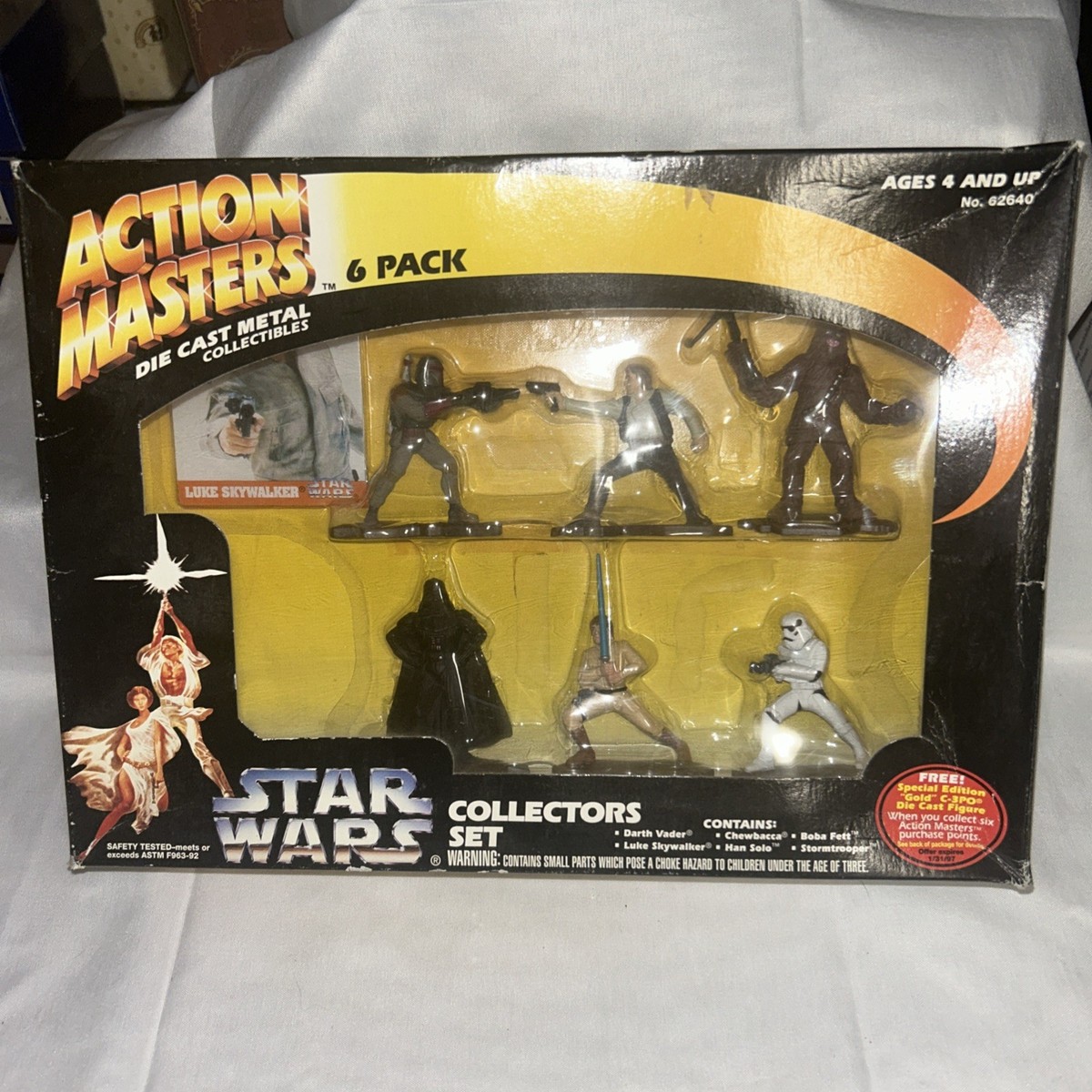 Star Wars Action Masters Die-Cast Metal Figures 6 Pack Kenner 1994