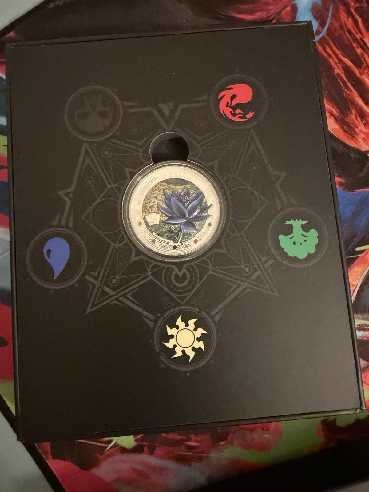 2024 Samoa Magic The Gathering Black Lotus Beta 1oz Silver Coin view 4
