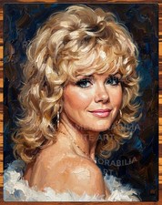 Connie Stevens &ndash; Tribute Art &ndash; Premium Aluminum Metal Sign &ndash; 11 x 14