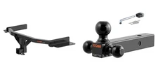 CURT Trailer Hitch Tow Kit w/ 2in Receiver, Multi-Ball Mount & Hitch Lock #13438
