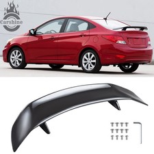 Sedan Gt Racing Glossy Black 47 Rear Trunk Spoiler Wing Lip For Hyundai Accent