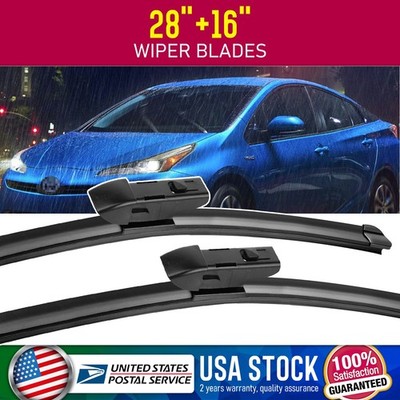 New 16''+28'' Durable Windshield Wiper Blades Driver & Passenger Side  TOP-LOCK