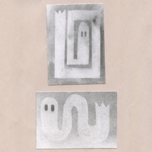 Tim Olly 2 Card Set host #9 & 18 original charcoal ACEO art card Halloween