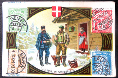 1910 D73 SWITZERLAND #15 Stamps & Mail Carriers CRISPY TOP BREAD card