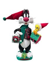 Vintage Navidad Animatronic Silvestre El Gato Piolín Pájaro Looney Tunes