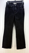 Madewell Black Mid Rise Kick Out Jeans Women's Size 25P