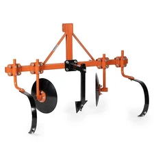 Titan Attachments Orange 60" Adjustable Disc Bedder, Category 1, 3 Point QH1