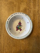 1992 Vintage "Barney" Melamine Bowl - Barney Says "Strike Up The Band"