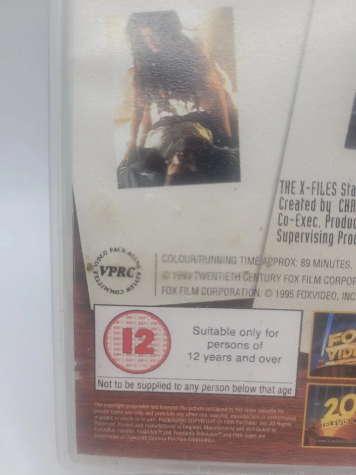 The X Files Vol. 3 - Jersey Devil & Shadows VHS 1995 - Image 3 of 4