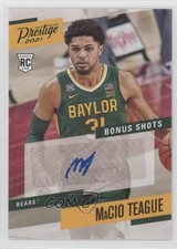 2021-22 Panini Chronicles Draft Picks Green MaCio Teague #PBMCT Auto 0d08