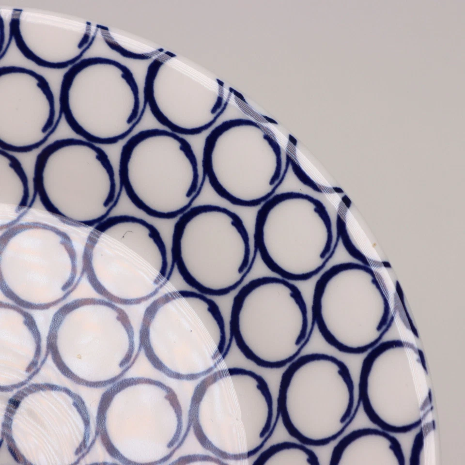 Plato de pan Royal Doulton Pacific 6 1/4" círculos azul blanco Foto 2 de 3