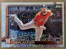 Justin Verlander Confetti Celebration 2025 Topps Series 1 Card 