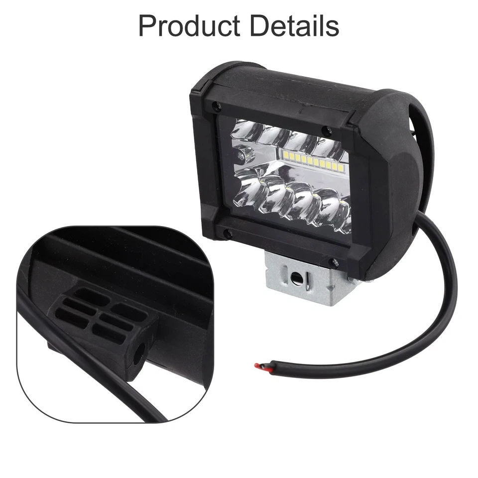 60W LED Work Light Bar With Adjustable Bracket Spot Flood Beam For SUV Truck - Image 4 of 4