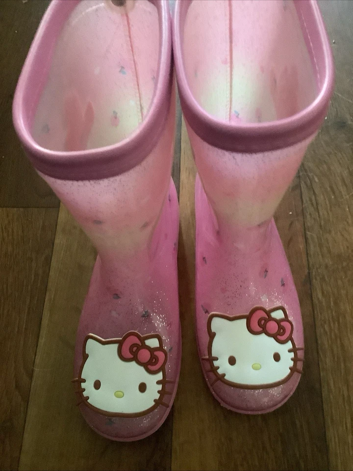 Hello Kitty New Boots Rain Boots Size 12 Kids Girls New - Image 3 of 4