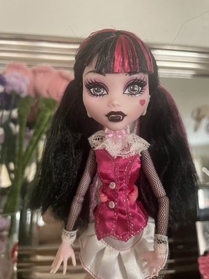 Monster High Draculaura Basic G1 White/ Weisse Elastics 2008 Mattel