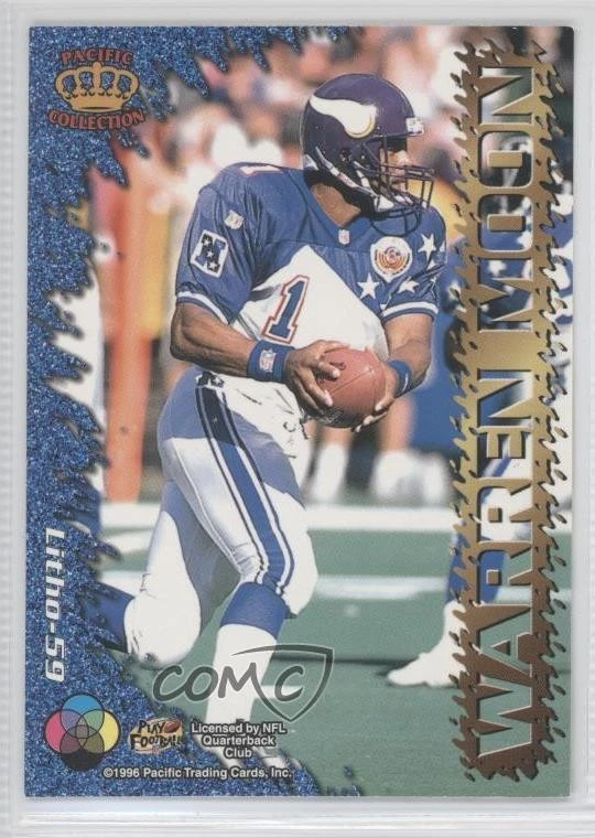 1996 Pacific Litho-Cel Warren Moon #Litho-59 HOF - Image 2 of 2