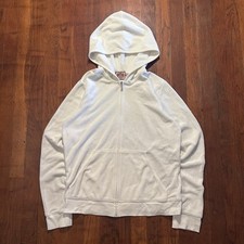 Vintage Y2K Juicy Couture Velour White 2 Piece Tracksuit Zip Up Hoodie Capris XL