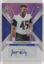 2019 Panini Spectra Rookie Neon Pink Prizm 21/25 Jaylon Ferguson #RA-JF Auto rg5