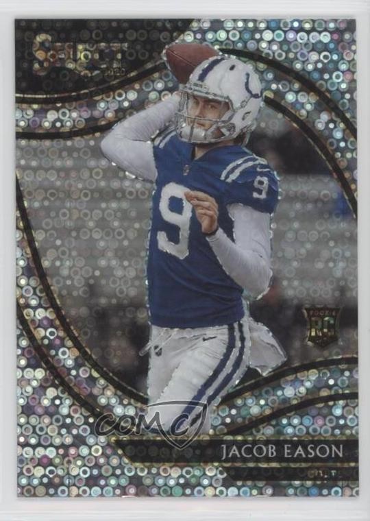 2020 Panini Select Field Level Disco Prizm Jacob Eason #348 Rookie RC