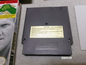 #813 NES : GOLF POWER !!  GREG NORMAN 1991  CIB, Manual, Sleeve, Inserts, POSTER