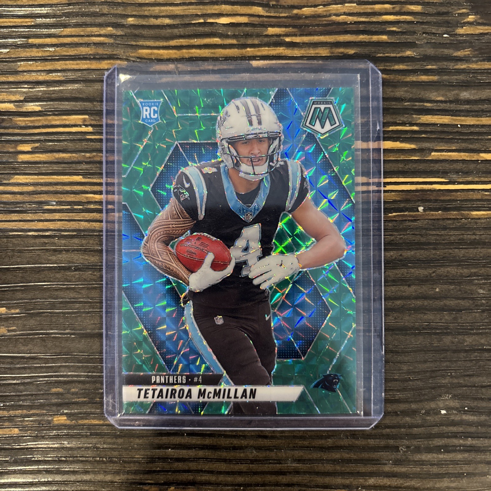 2025 Panini Mosaic Tetairoa McMillan Rookie #309 Green Mosaic Prizm Panthers