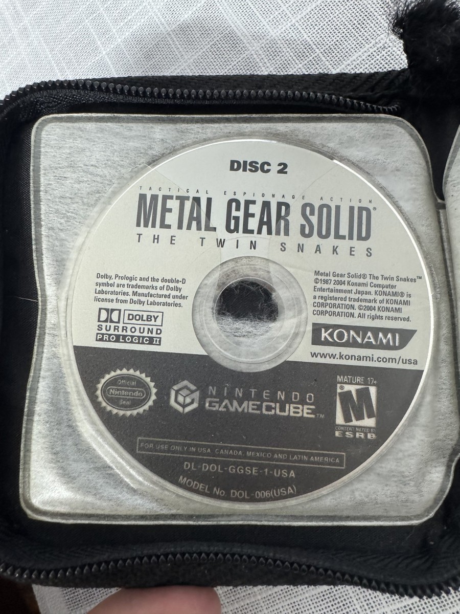 Metal Gear Solid The Twin Snakes - Nintendo GameCube | Disc 1 & 2