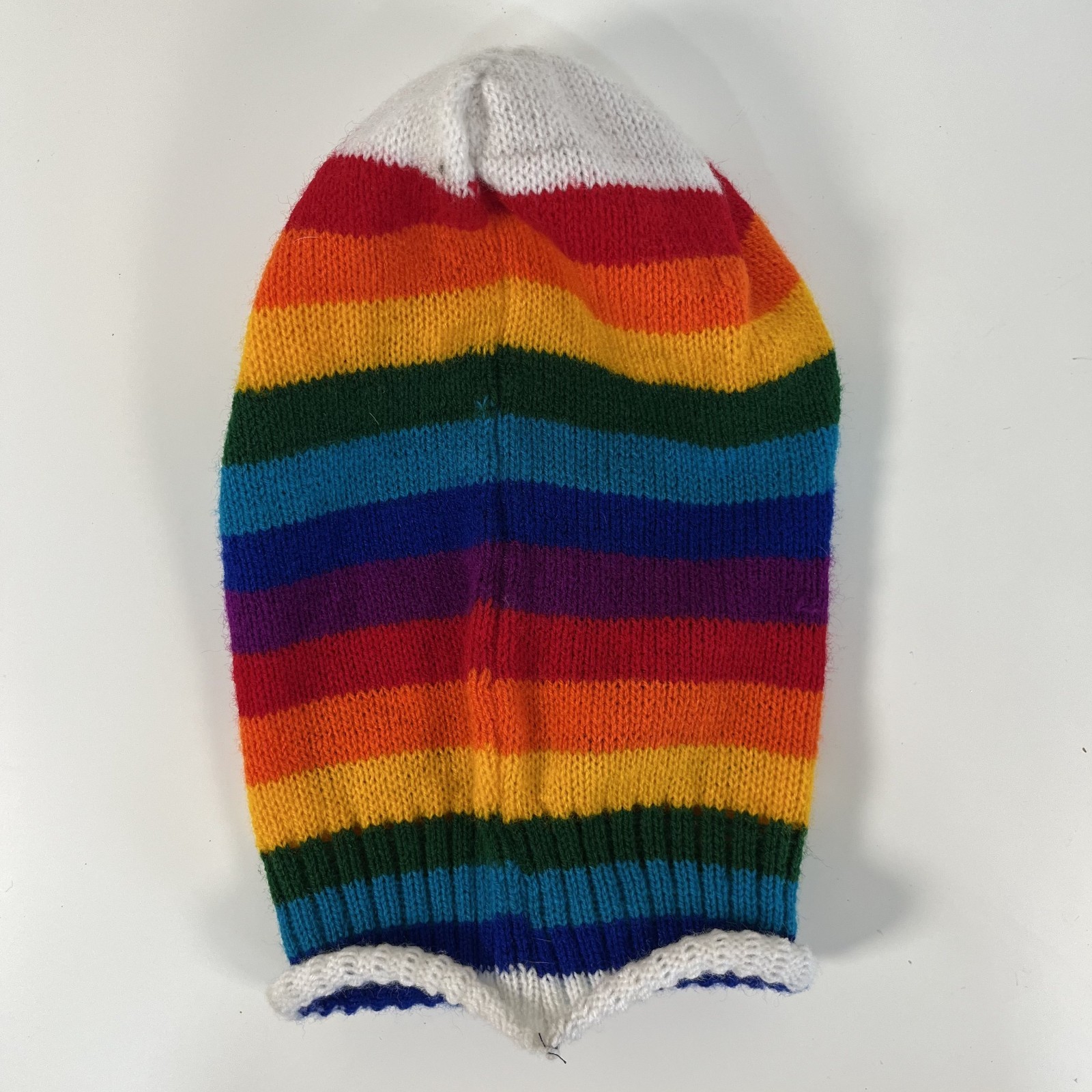 Knitted Balaclava Rainbow Striped Devil Ski Mask image 6