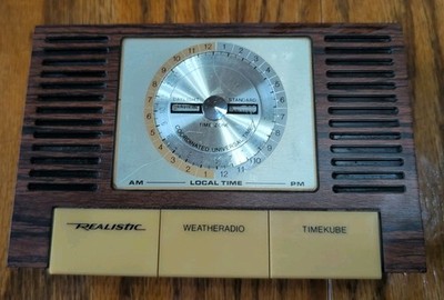 Realistic Weatheradio TimeKube Receiver Weather Radio Model 12-149A