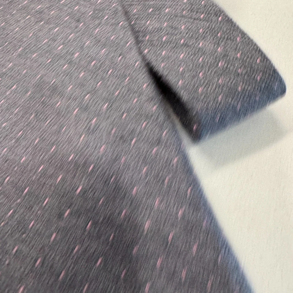 Corbata Michael Kors Para Hombre Gris Rosa Polkadot Corbata Negocios Informal Mezcla de Seda Foto 2 de 4