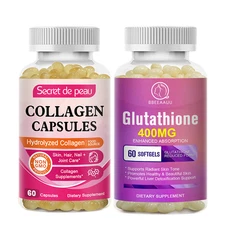 Collagen Supplement for Hair, Nails, Glutathione Skin Lighteing Antioxidant