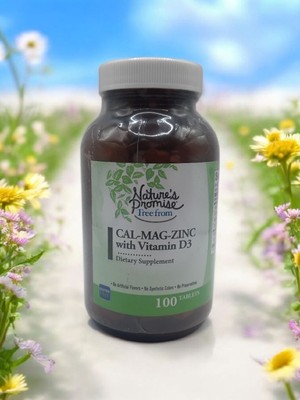Nature's Promise CAL-MAG-ZINC w/ Vitamin D3 100 Tabs Exp Aug 2026