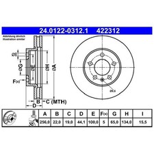 2x Bremsscheibe vorne für Skoda Fabia 4 PJ3 Kamiq NW4 Scala NW1 26223248