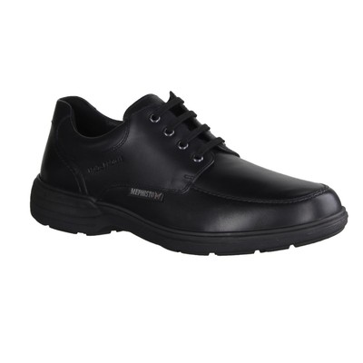 Mephisto Douk Herren, Schnürer, Halbschuhe, Leder, Schwarz, wasserabweisend