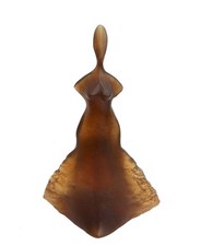 Daum France Pate de Verre Glass Abstract Sculpture Cyclade by Didier Michel