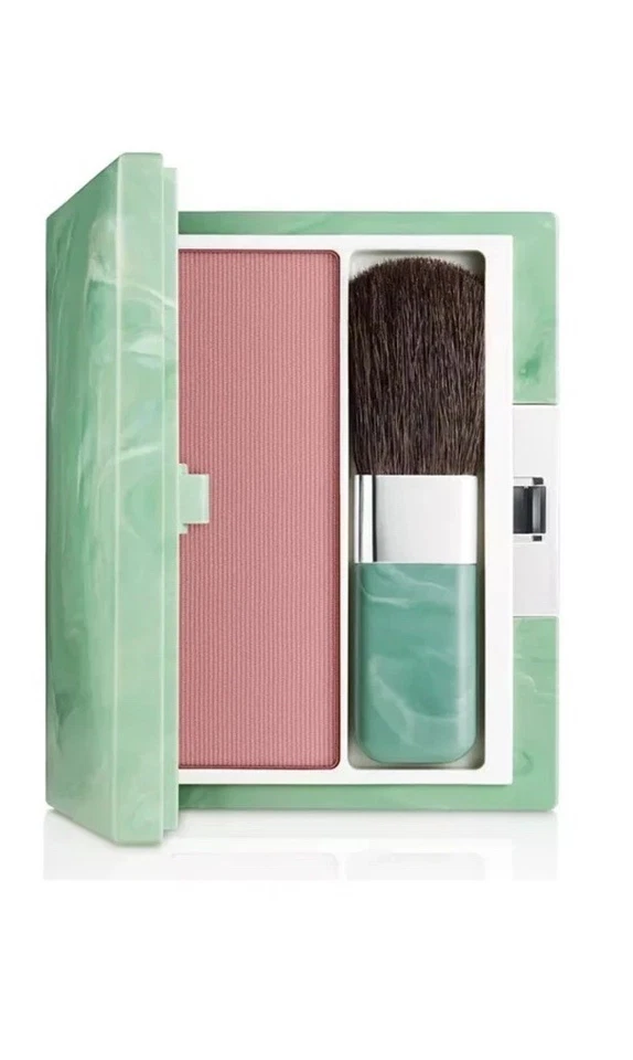 Clinique Soft Pressed Powder Blusher Blush 01 New Clover 0.26oz/7.6g Full Sz NEW - image 2 of 4