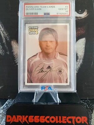 Panini 2006 Oliver Kahn DFB Team Cards PSA 10 ( POP 1 ) Bayern München Deutsch - Bild 1 von 2