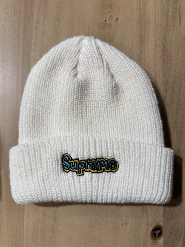 Bonnet blanc logo Supreme Gonz SS21