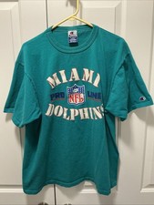 Vintage Champion Apparel Miami Dolphins Pro Line T-Shirt XL USA Made EUC