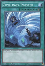 YuGiOh Zwillings-Twister BOSH-DE067 Super Rare Light Played unl.