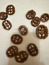 These are raw Black Walnut shell slices commonly used for crafting, jewelry maki