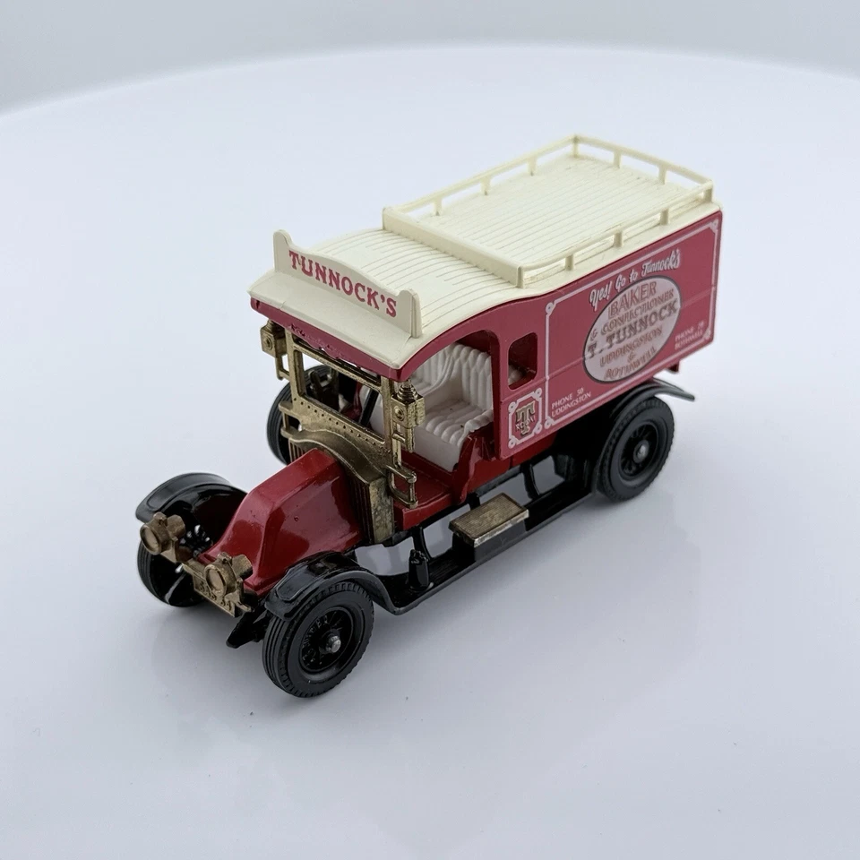 Modelos Matchbox de antaño Y25, 1910 Renault Type AG furgoneta de entrega C1986 en caja Foto 4 de 4