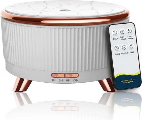 Essential Oil Diffuser and Humidifier, 500ml, Remote Control, 7 Colors, Auto Off