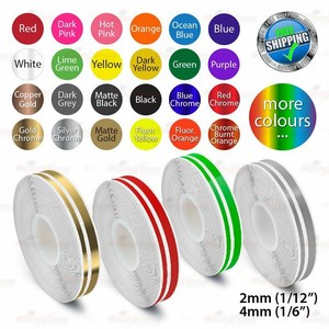 Bandes Décoratives Auto/moto 6mm - Vinyl Autocollant Pour Jantes Alu, Multicolore, 6m De Long