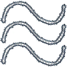 3PCS 16" inch Chainsaw  Chain Blade 3/8"LP .050" Gauge 56DL Full-Chisel Chains
