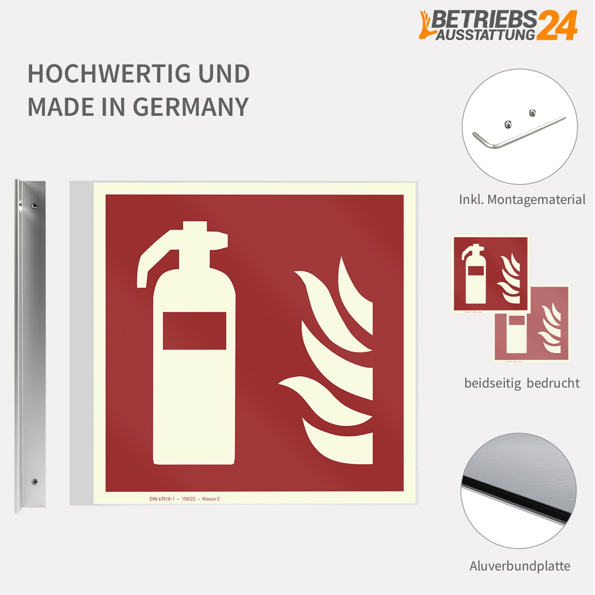 Reilly Originals Acryl-Schild Do Not Use Fireplace – 5 X 12,7 Cm Mit Klebeband, Schwarz