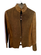 Renegade Spirit Western Equestrian Show Leather Jacket Sz S