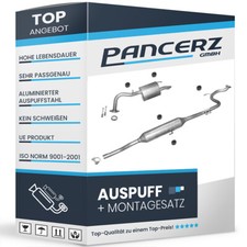 Auspuffanlage für Toyota Yaris (P9) 1.3 Vvt-I 87ps 2005-2008