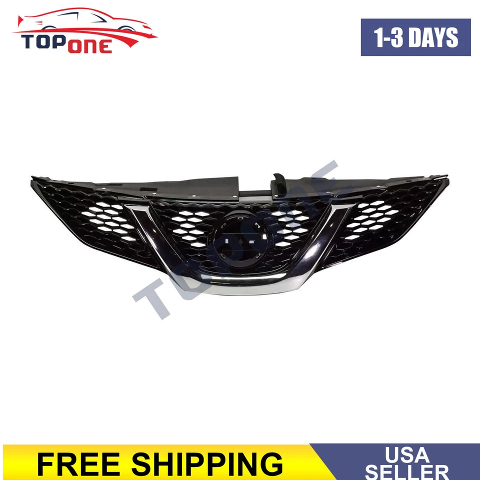 For 2017 Nissan Rogue Sport Painted Black Grille Assembly 623106MG0A - Image 2 of 4