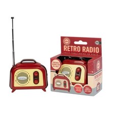 Retro Radio Miniature FM Travel Speaker Portable Mini Compact Novelty Gift