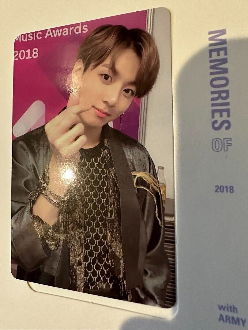 BTS Memories of 2018 JUNGKOOK official photocard Bluray BTS Memories of 2018 JUNGKOOK official photocard Bluray